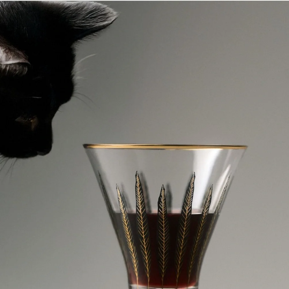 Catherine Martin midnight creatures decaled goblet